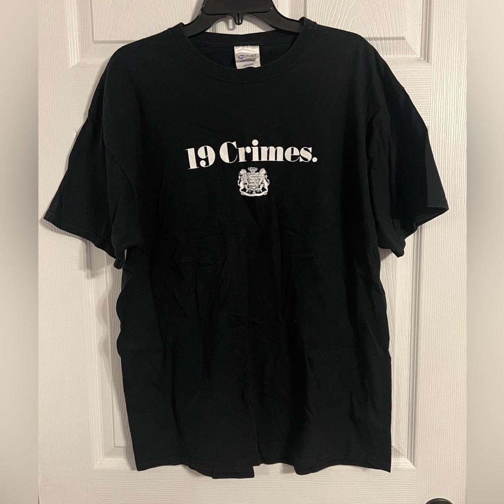 Port & Company 19 Crimes “I Went Home With A Criminal” Black Tshirt Xl